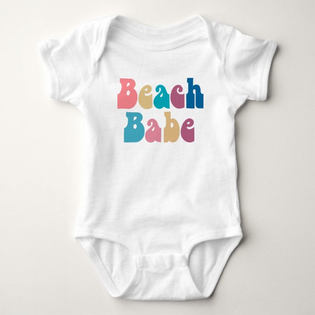 Beach Babe Baby Strampler (Vorderseite)