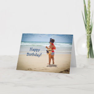 BEACH BABE BIRTHDAY CARD DANKESKARTE