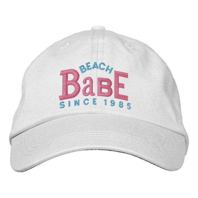 Beach Babe Embroidery Hat Bestickte Kappe (Vorderseite)