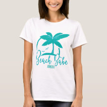 Beach Babe Palm Tree Aruba Aquamarin & Blue Souven