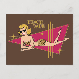 Beach Babe Postkarte