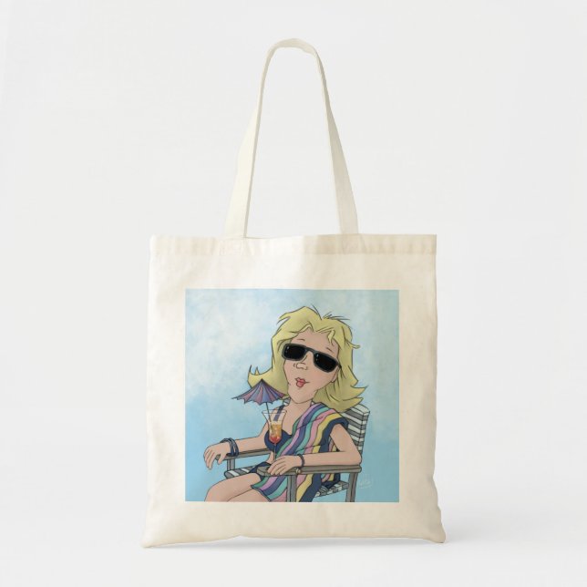 Beach Babe Tote Bag Tragetasche (Vorne)