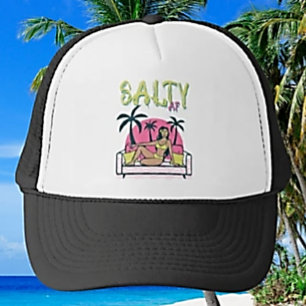 Beach Babe von Salty AF Truckerkappe