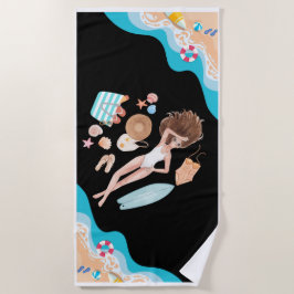 Beach Babe's Bestie Strandtuch