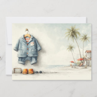 Beach Baby Bash - 1. Geburtstag Party Einladung