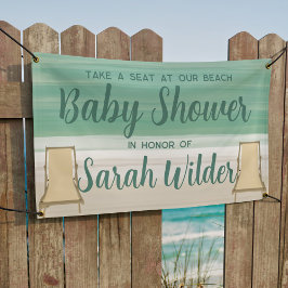 Beach Baby Duschbanner Banner