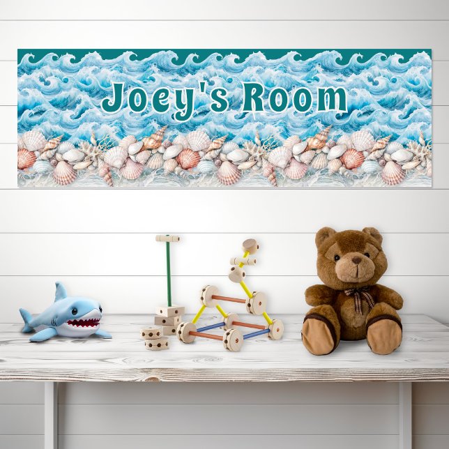 Beach Baby Kids Room Personalized Poster (Von Creator hochgeladen)