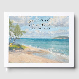 Beach Baby Memories Guest Book for Baby Shower Gästebuch