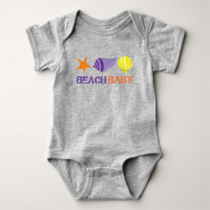BEACH BABY Urlaub Starfish Sea Muschel Seashell Strampler