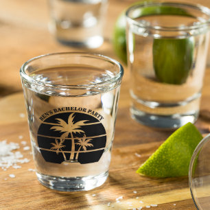 Beach Bachelor Party Island Hochzeiten Trauzeugen Schnapsglas