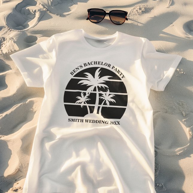 Beach Bachelor Party Island Hochzeiten Trauzeugen T-Shirt (Von Creator hochgeladen)