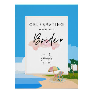 Beach Bachelorette   Party für Hühner Poster