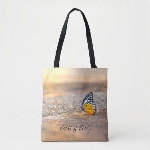 BEACH BAG - Schmetterling auf Sand