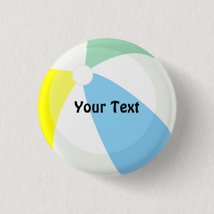 Beach Ball Pool Party Individuelle Name oder Game  Button