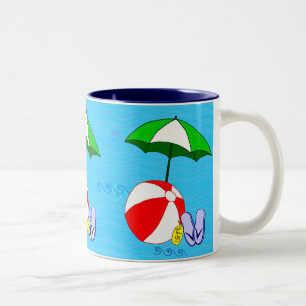 Beach Ball Pool Umbrella Tasse