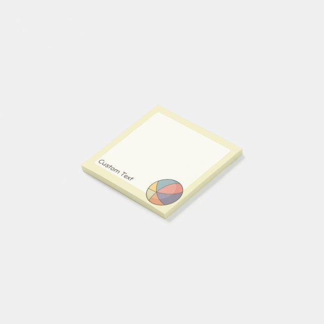 Beach Ball Post-it Klebezettel (angewinkelt)