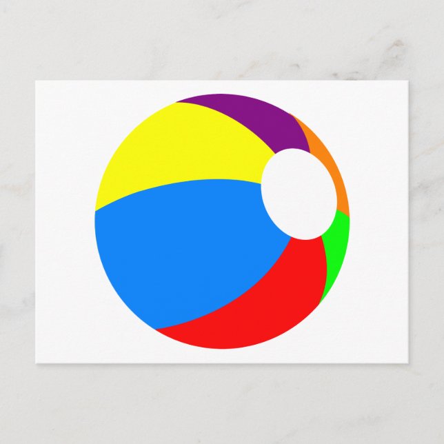 Beach Ball Postkarte (Vorderseite)