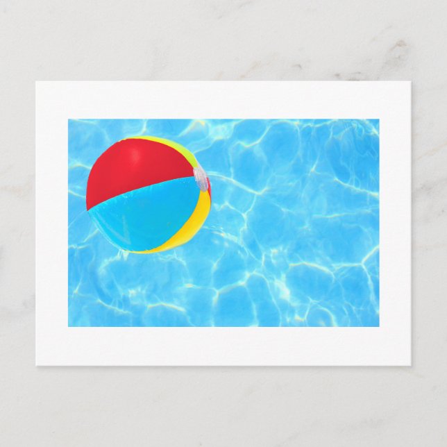 Beach Ball Postkarte (Vorderseite)