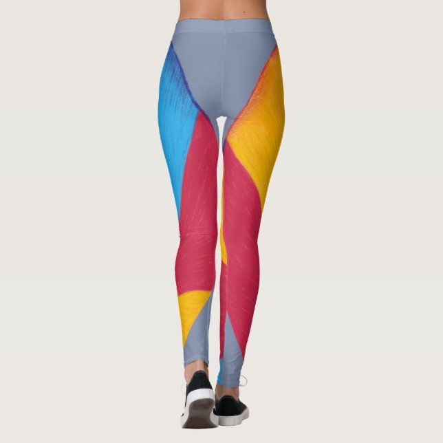 Beach Ball Slate Gray Leggings (Rückseite)