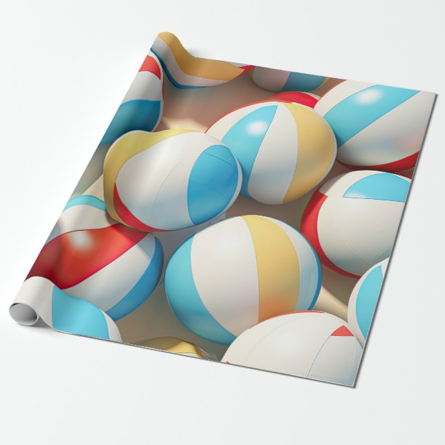 Beach Balls Geschenkpapier (Ungerollt)