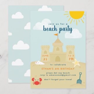 Beach Bash Einladung