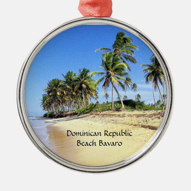 Beach Bavaro Ornament Aus Metall (Vorne)