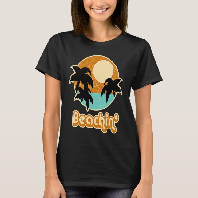 Beach   Beaching with Sunset  Palm Beach Holiday T-Shirt (Vorderseite)