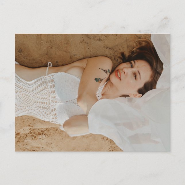 Beach Beauty Foto Postkarte (Vorderseite)