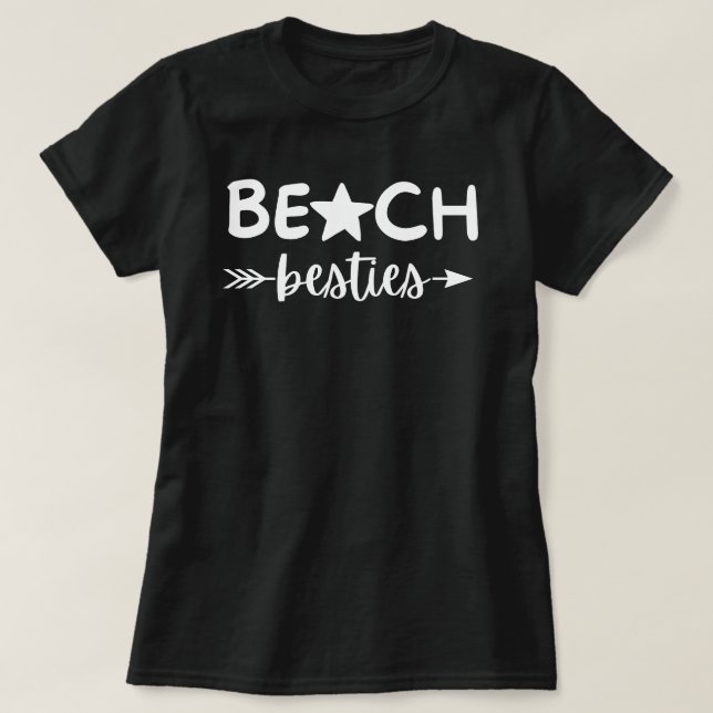 Beach Besties Shirt, Girls Beach Trip Geschenke, M T-Shirt (Design vorne)