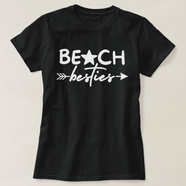 Beach Besties Shirt, Girls Beach Trip Geschenke, M T-Shirt (Design vorne)