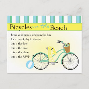 Beach Bicycle Einladung