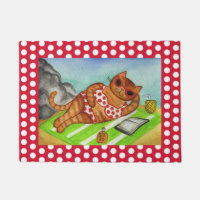 Beach Bikini Cat Doormat