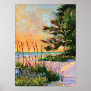 Beach Bistro Print Poster