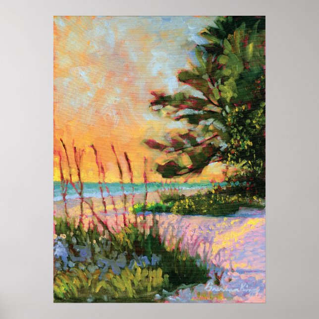 Beach Bistro Print Poster (Vorne)