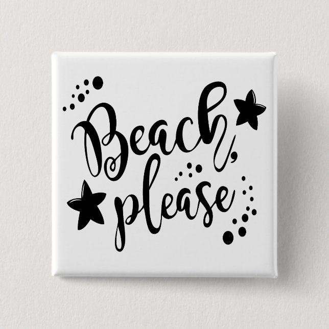 Beach bitte button (Vorderseite)