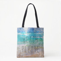 Beach Bitte Canvas Bag
