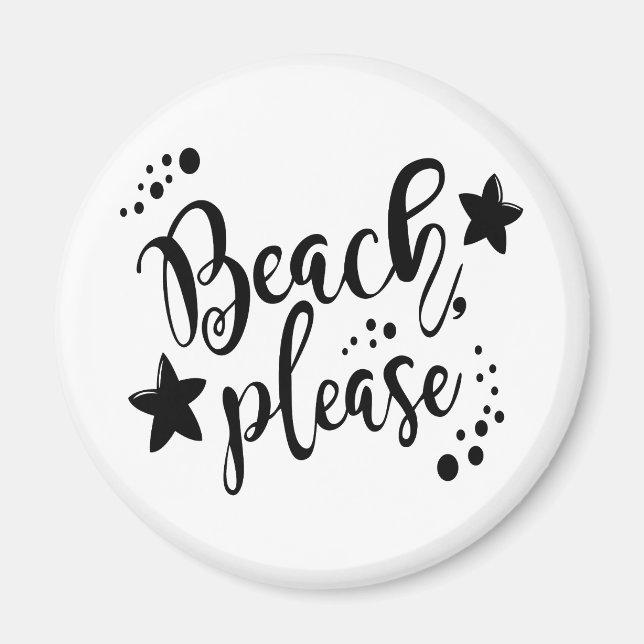 Beach bitte magnet (Vorne)
