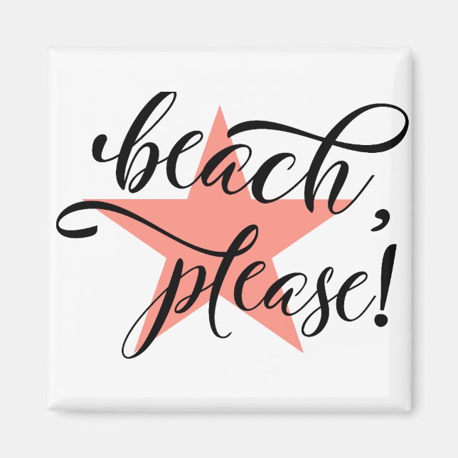 Beach bitte magnet (Vorne)