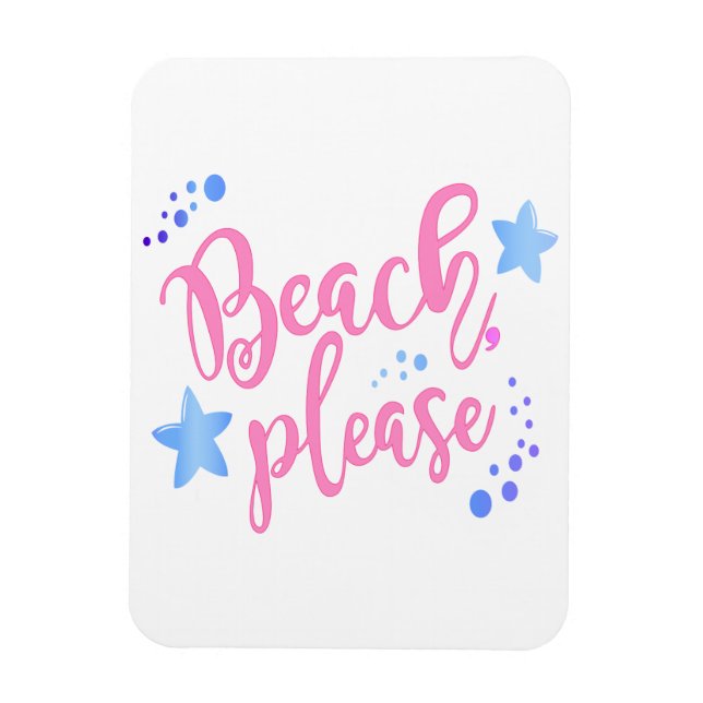 Beach bitte magnet (Vertikal)