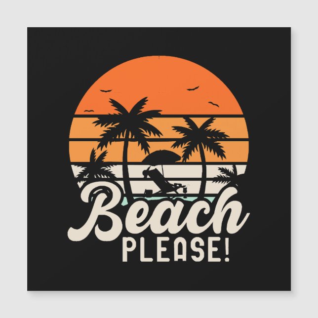 Beach bitte magnetkarte (Vorderseite)