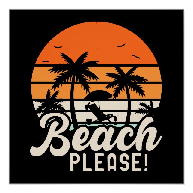 Beach bitte poster (Vorderseite)