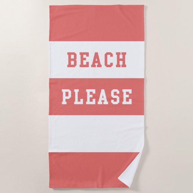 Beach bitte strandtuch (Vorderseite)