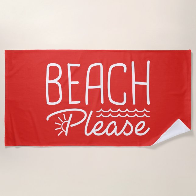 Beach bitte strandtuch (Vorderseite)