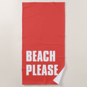 Beach bitte strandtuch