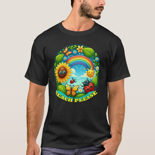 Beach bitte T-Shirt (Vorderseite)