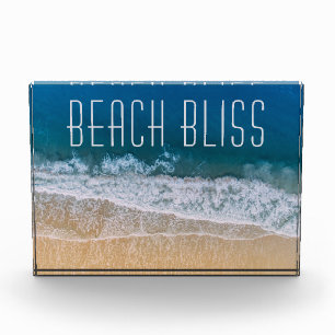 Beach Bliss Motivation Tropischer Traum individuel Fotoblock