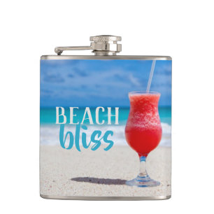 Beach Bliss Tropischer Cocktail Sandy Beach Flachmann