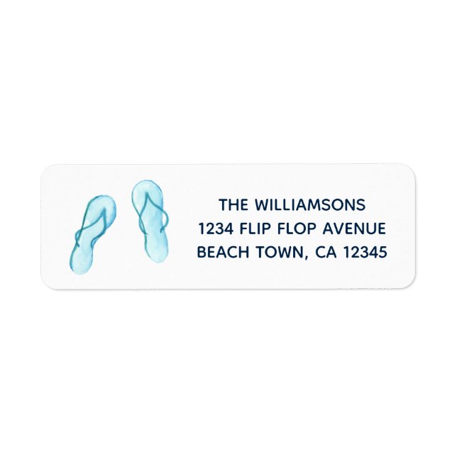 Beach Blue Flip Flops (Vorne)