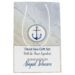 Beach Blue & Sand Nautical Gift Set Packaging Mittlere Geschenktüte