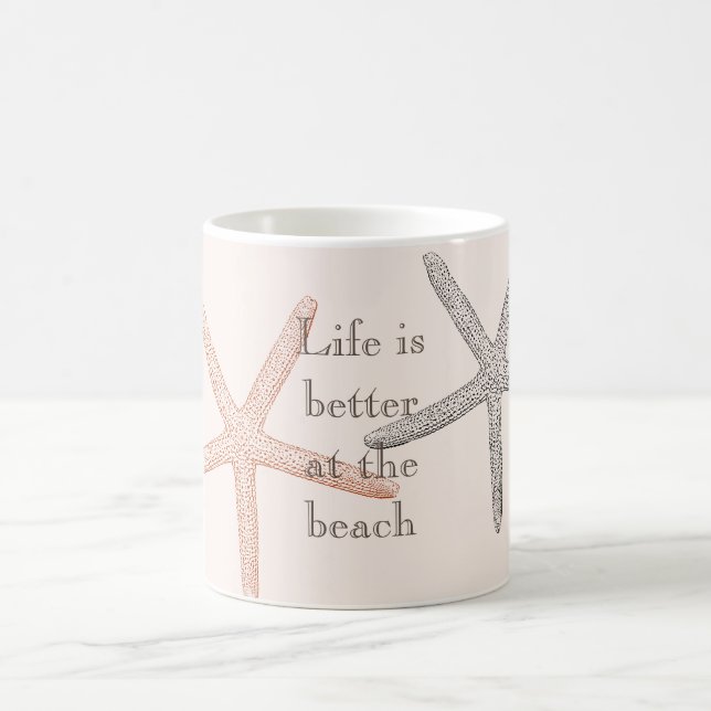 Beach Blue Starfish Kaffeetasse (Mittel)